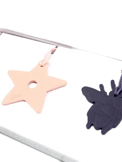 Pre-owned Dior 2000s Leather Charms (set Of Three) In Red