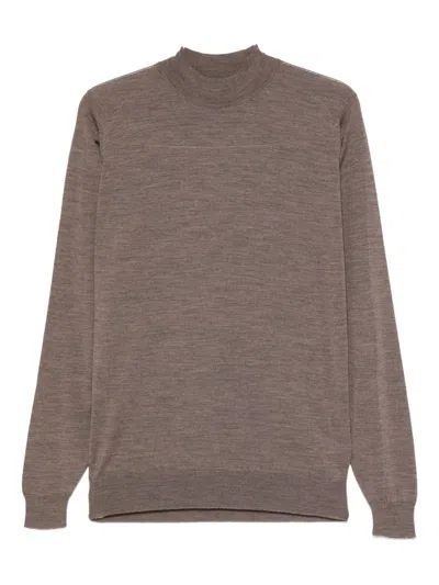 John Smedley High-neck Sweater In Gray