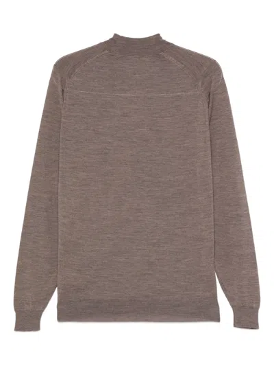 John Smedley High-neck Sweater In Gray