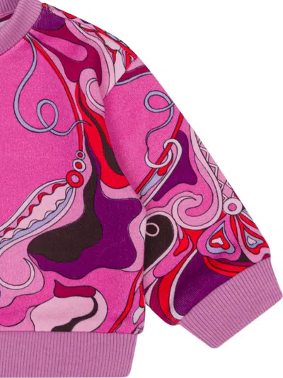 Pucci Junior Patterned Sweatshirt In Multi