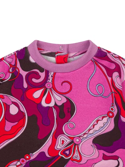 Pucci Junior Patterned Sweatshirt In Multi