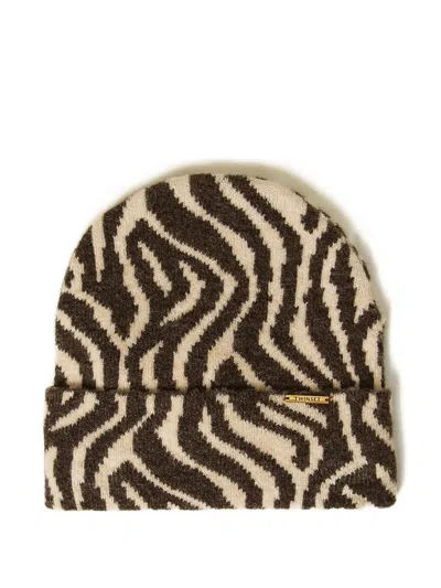 动物纹套头帽