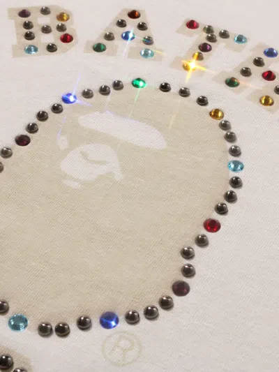 A Bathing Ape College Relaxed T-shirt In Nude