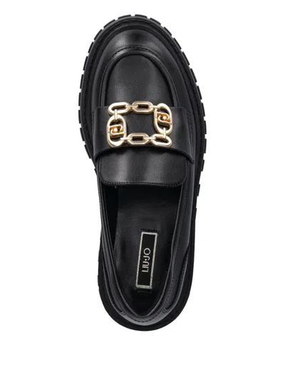 Liu •jo Chain-detailed Loafer In Black