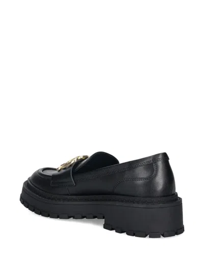 Liu •jo Chain-detailed Loafer In Black