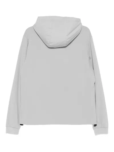 Liu •jo Hooded Zip-up Jacket In Gray