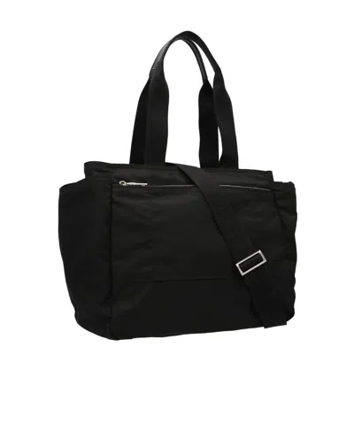 Prada Versatile Tote Nylon Multiple Pockets In Black