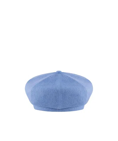 Kangol Logo Beret In Blue