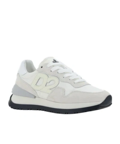 Dsquared2 Logo-patch Low-top Sneakers In Gray