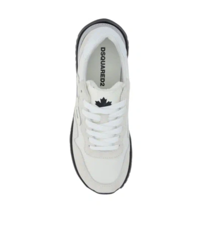 Dsquared2 Logo-patch Low-top Sneakers In Gray