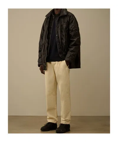 C.p. Company Lens Pocket Crew Neck Knitwear In Black