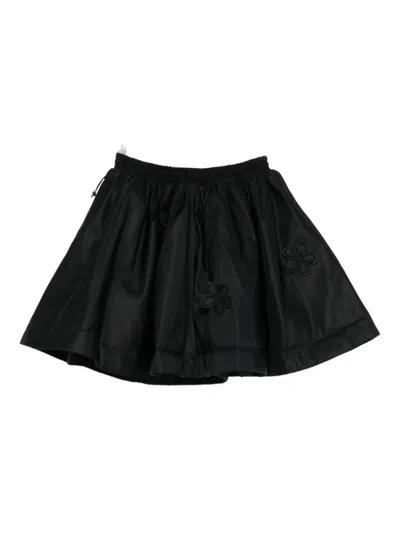 Cecilie Bahnsen Elastic Waist Skirt In Black