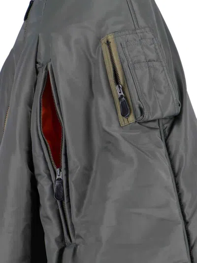 Junya Watanabe Structured Green Jacket With Modern Silhouette In Gray