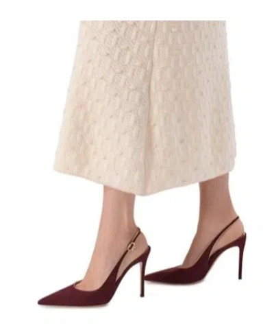 Gianvito Rossi Yves 100mm Slingback Pumps In Brown