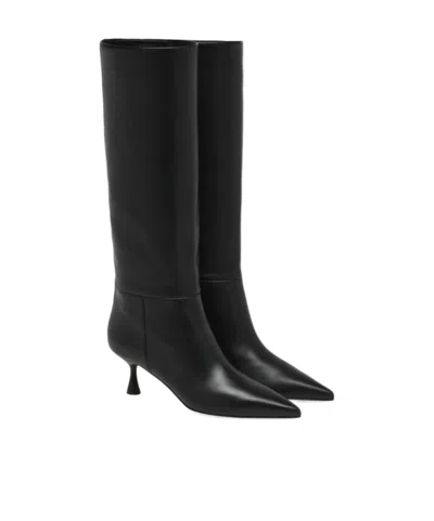 Gianvito Rossi 55mm Joyce Pointed-toe Boots In Black
