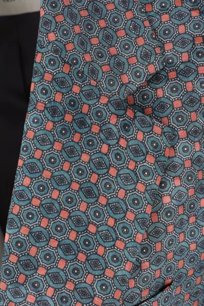 Dries Van Noten Patterned Single-breasted Jacket In Gray