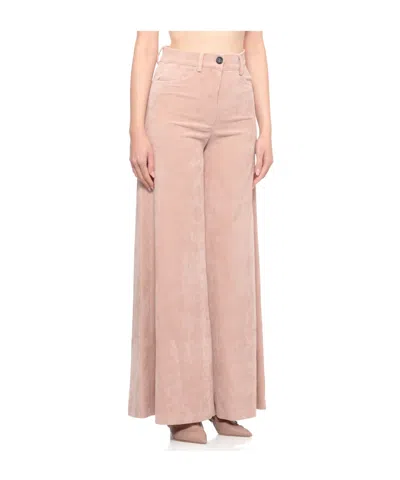 D Exterior D.exterior Corduroy Palazzo Pants In Pink