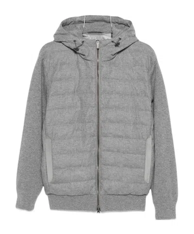 Paul & Shark Versatile Hooded Knitwear Featuring Pockets In Gray
