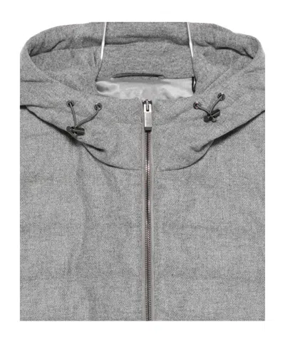 Paul & Shark Versatile Hooded Knitwear Featuring Pockets In Gray