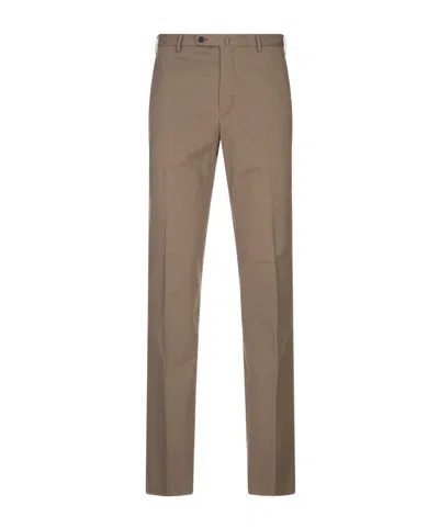 Incotex Belt Loops Casual Pants In Brown