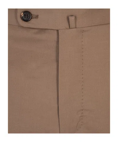 Incotex Belt Loops Casual Pants In Brown