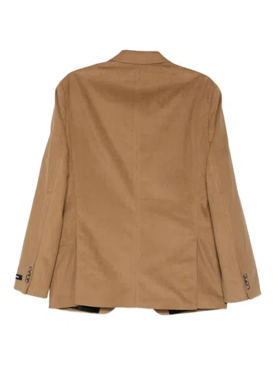 Karl Lagerfeld Corduroy Single-breasted Blazer In Brown