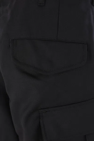 Junya Watanabe Wool-blend Cargo Pants In Black
