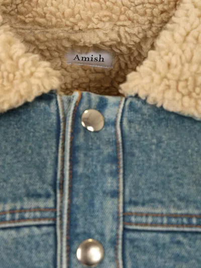 Amish Paninaro Denim Jacket In Blue
