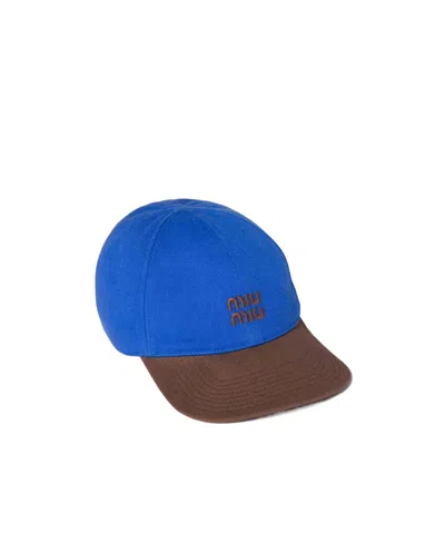 Miu Miu Drill Baseball Cap In Multi