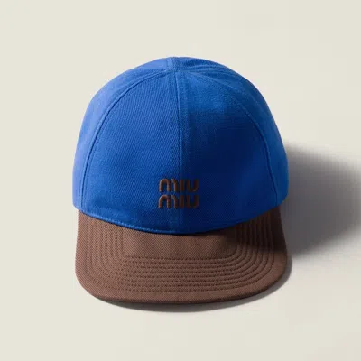 Miu Miu Drill Baseball Cap In Multi