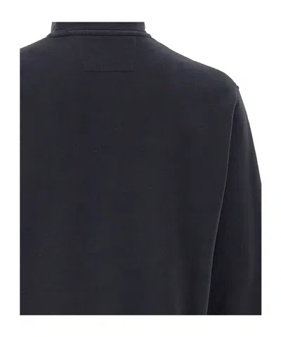 C.p. Company Half-zip Pocket-sleeve Sweatshirt In Blue