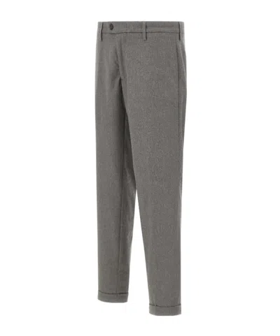 Re-hash Buttoned Cuffed Trousers In Gray