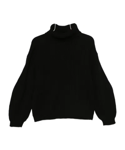 Semicouture Sweaters Blacks And Greys In Black