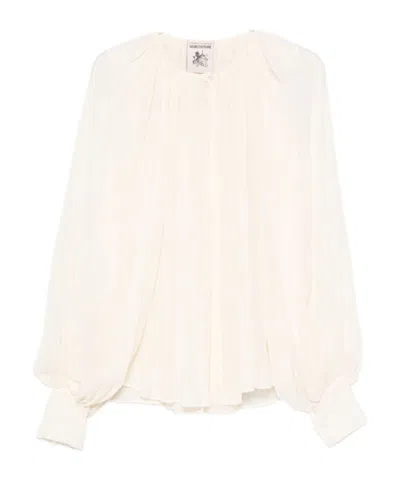 Semicouture Translucent Blouse In White