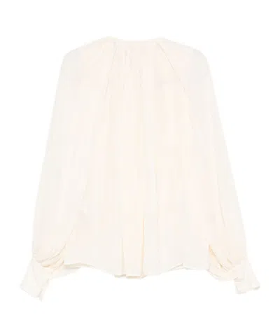 Semicouture Translucent Blouse In White