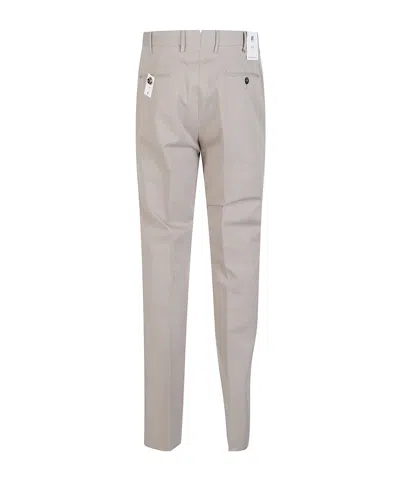 Pt Torino Tailored Cotton Trousers In Gray