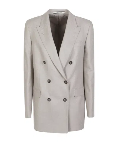 Tagliatore Jasmine Double-breasted Jacket In Gray