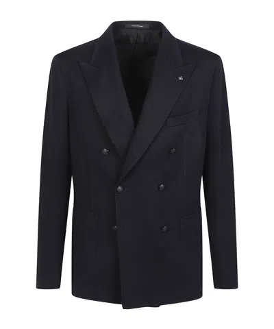 Tagliatore Montecarlo Double-breasted Jacket In Blue