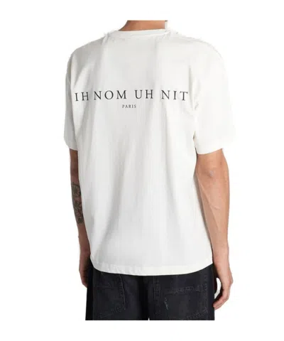 Ih Nom Uh Nit Graphic Printed Crewneck T-shirt In White