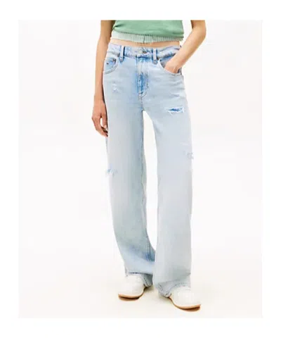 Tommy Hilfiger Mia Coolmax Mid Rise Relaxed Jeans In Blue