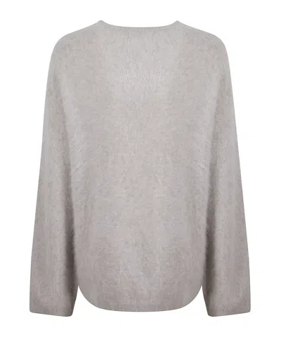 Kangra Cashmere Long-sleeved Sweater In Gray