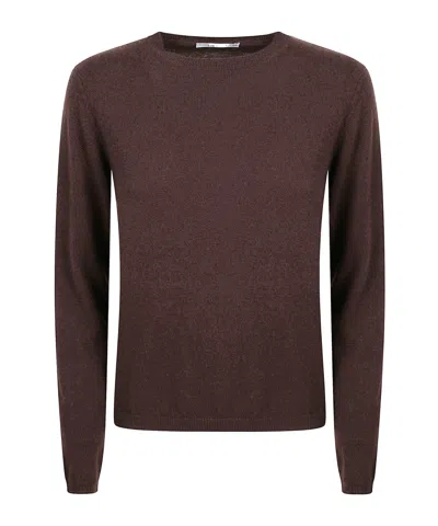 Kangra Cashmere Long-sleeved Sweater In Brown