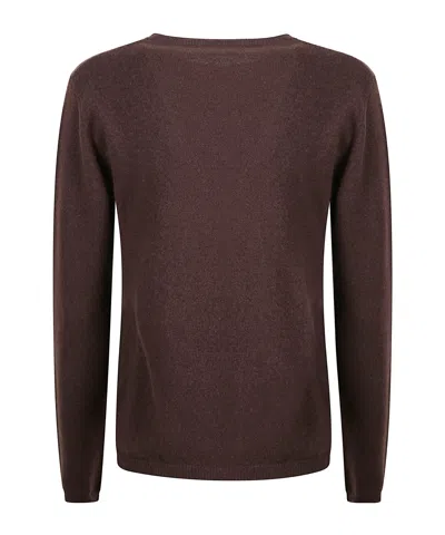 Kangra Cashmere Long-sleeved Sweater In Brown