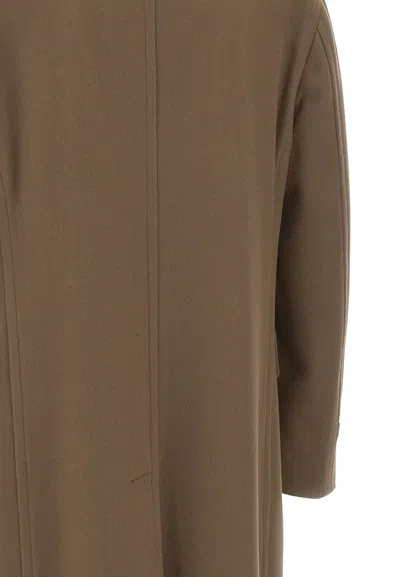 Tagliatore Sherry Double-breasted Peak-lapels Coat In Brown