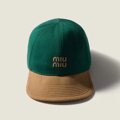 Miu Miu Drill Baseball Cap In Multi