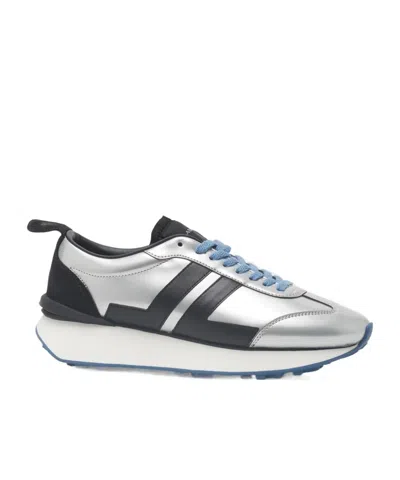 Lanvin Bumpr Smooth Sneakers In Silver