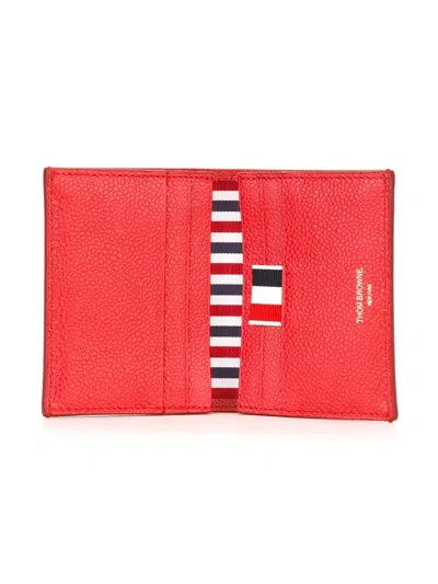 Thom Browne Rectangular Cardholder In Red