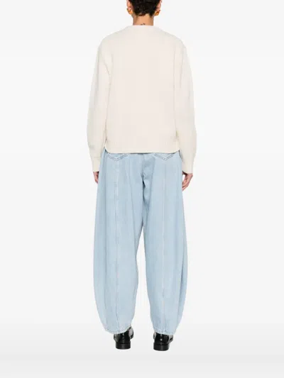 Mc2 Saint Barth Kyla Heart Knitwear In White