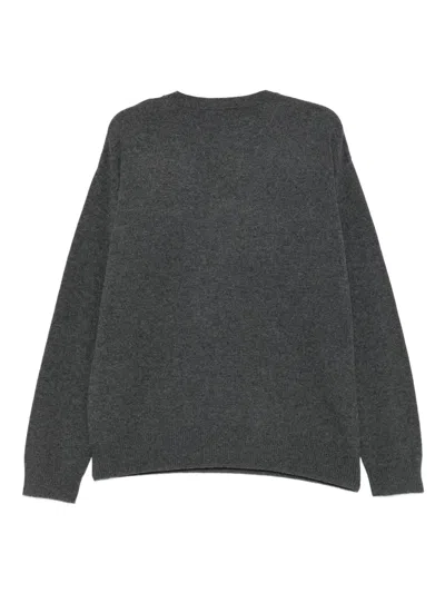 Iceberg Wolf-detail Sweater In Gray