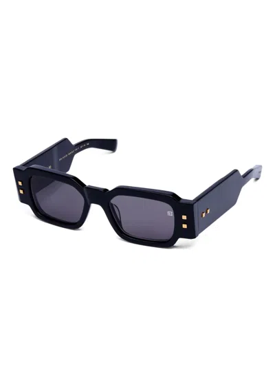 Balmain Square-frame Sunglasses In Black